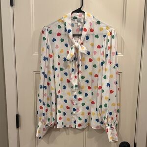 ❤️💙🩷Adorable Unique Vintage Blouse